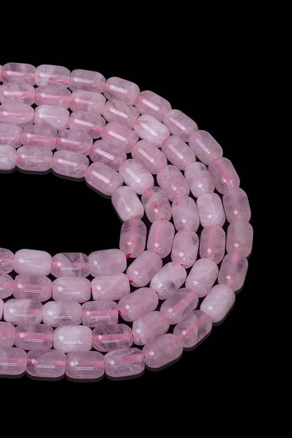 9X6 MM Pembe Kuvars Taşı Dizi - Image 1