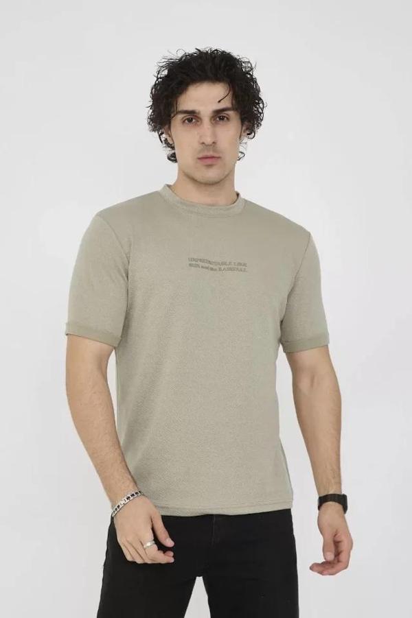 MDB Unisex Bisiklet Yaka lim Fit Thirt Açık Yeşil - Image 1