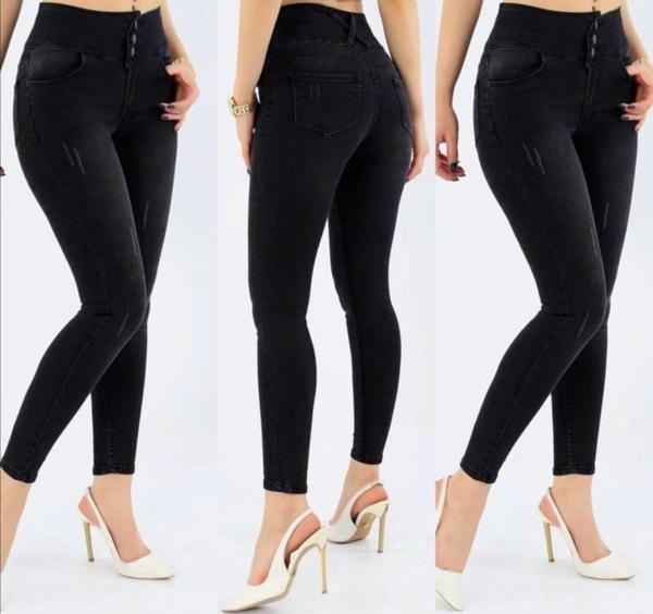 MDB Yüksek Bel Likralı Jean Pantolon 90 Cm - Image 1