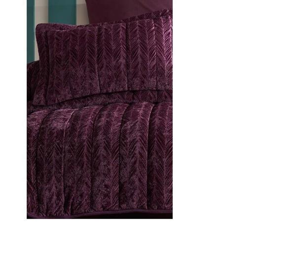 Elart Yeni Nesil Uykuseti 6 Parça Velvet Mürdüm 230x220 - Image 1