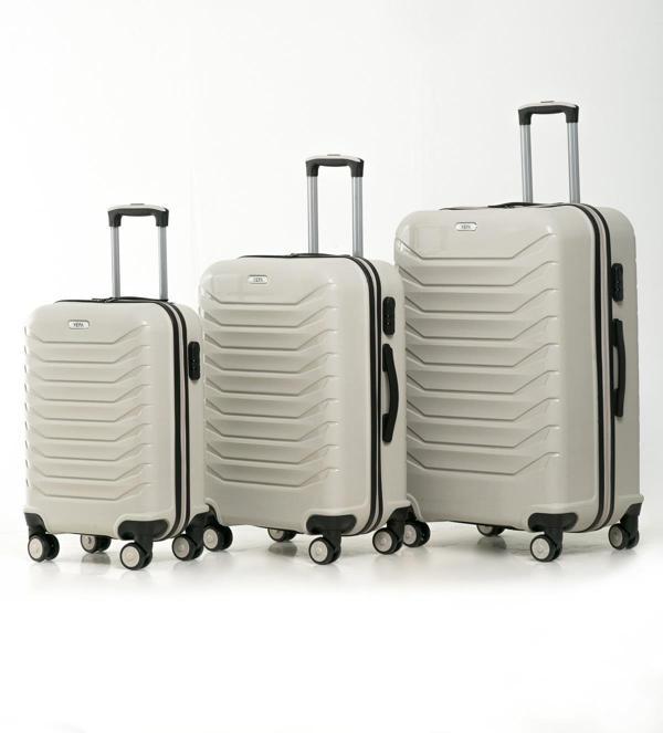 YEFA PP Polipropilen Kırılmaz Kabin & Orta & Büyük Boy 3'lü Valiz Seti - Image 1