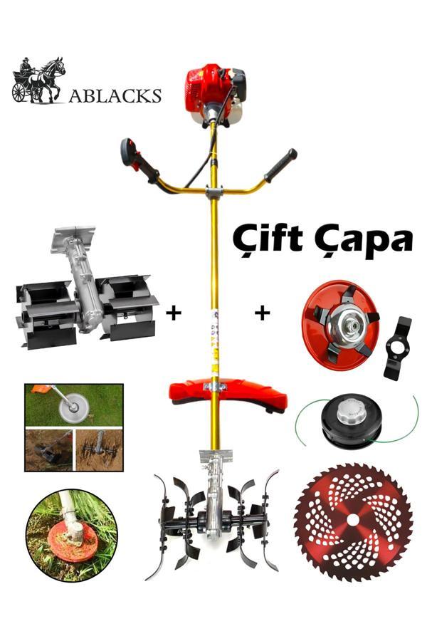 Yan Tırpan Toprak Çapalama Aparatı (2 ADET ÇAPA) Toprak Karıştırıcı - Image 1