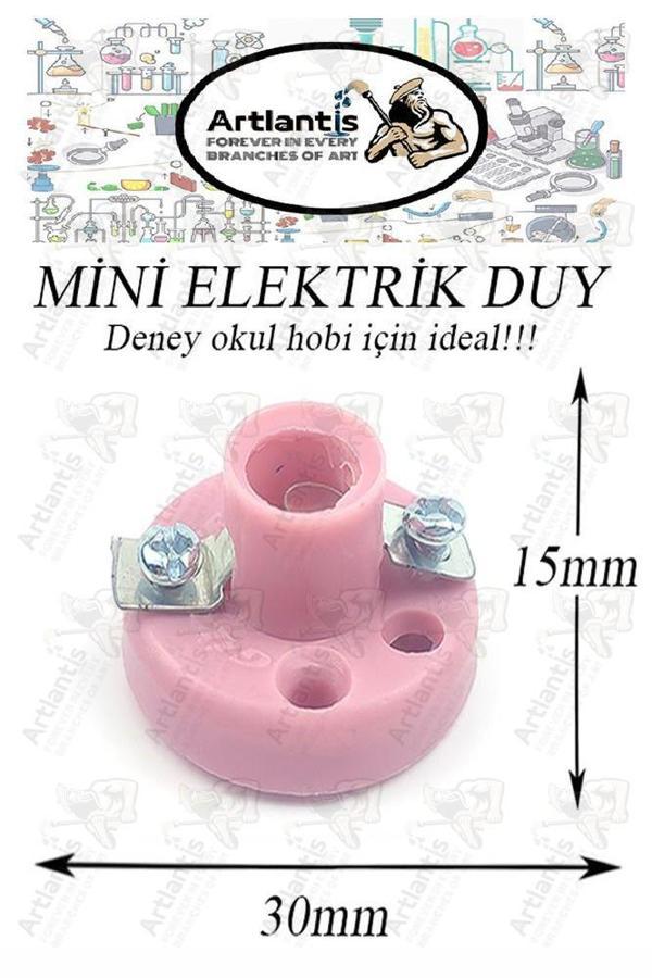 Mini Duy 1 Adet Deney Duyu Proje İçin Küçük Ampul Yuvası Minyonet Duy Okul Sınıf Elektrik Devre Deney Duyusu - Image 1