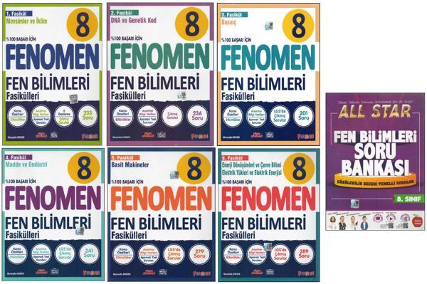 FENOMEN 8. SINIF FEN FASİKÜLLERİ+NEWTON ALL STAR FEN BİLİMLER (7 KİTAP) - Fenomen Yayıncılık - Image 1
