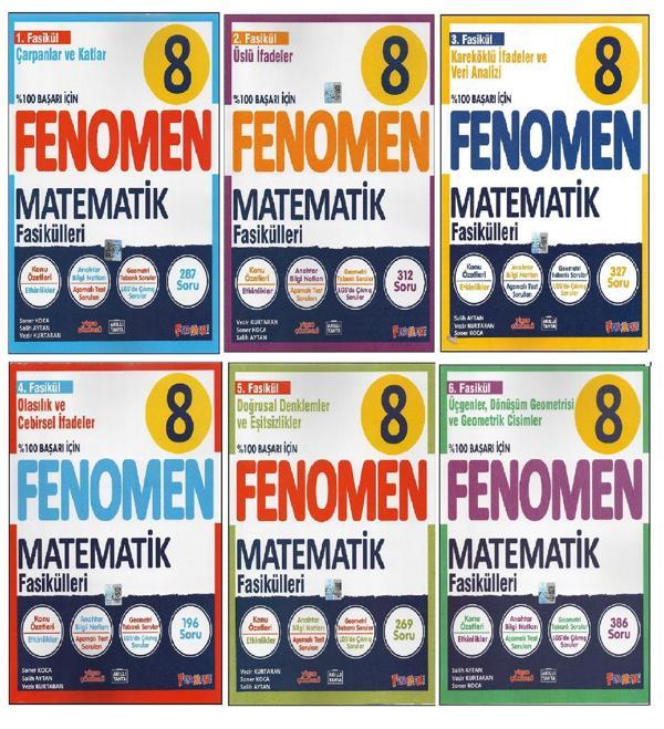 FENOMEN 8. SINIF MATEMATİK FASİKÜLLERİ (6 KİTAP) - Fenomen Yayıncılık - Image 1