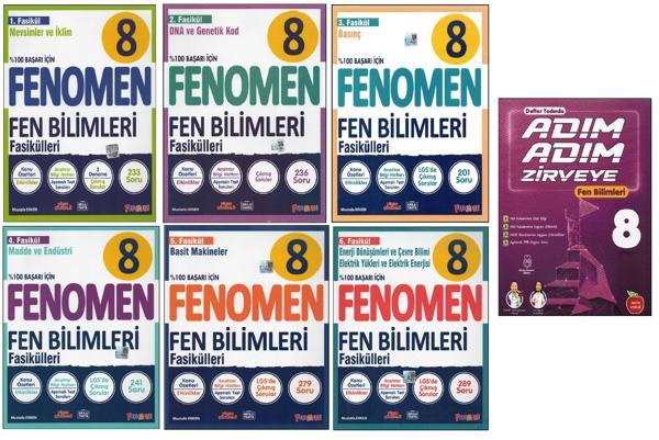 Fenomen Yayıncılık FENOMEN 8.SINIF FEN FASİKÜLLERİ+NEWTON ADIM ADIM ZİRVEYE FEN BİLİMLERİ (7 KİTAP) 202500481 - Fenomen Yayıncılık - Image 1