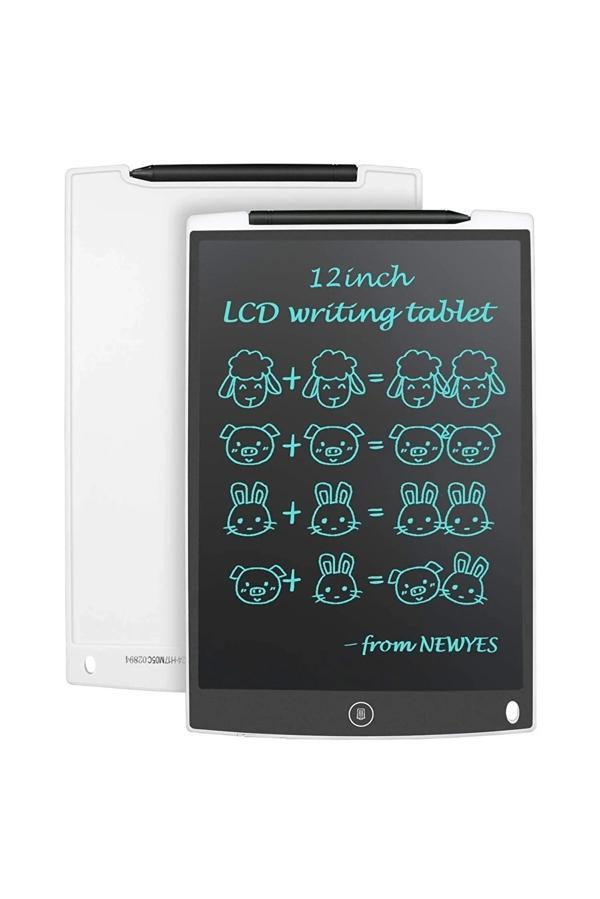 12 Inc Writing Lcd Grafik Dijital Kalemli Çizim Tableti Yazı Tahta Not Yazma Eğitim Tableti - Image 1