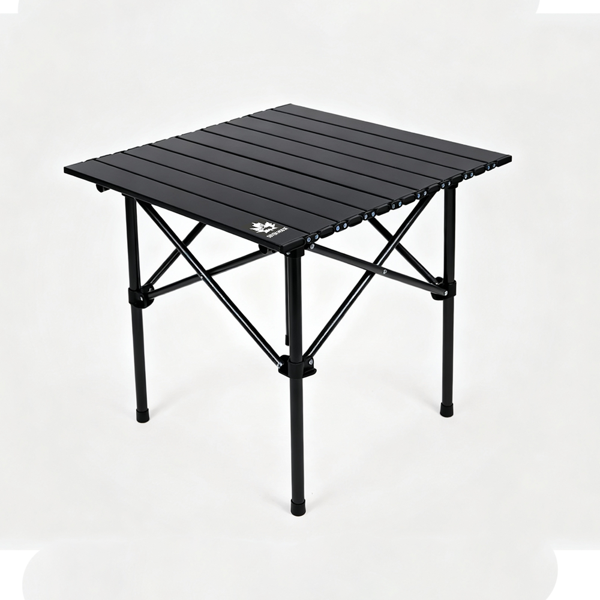 Sevenmoose Portatif  Kamp ve Piknik Masası (Siyah)–  Hafif Katlanır Masa Taşıma Çantalı (50x52 cm) - Image 1
