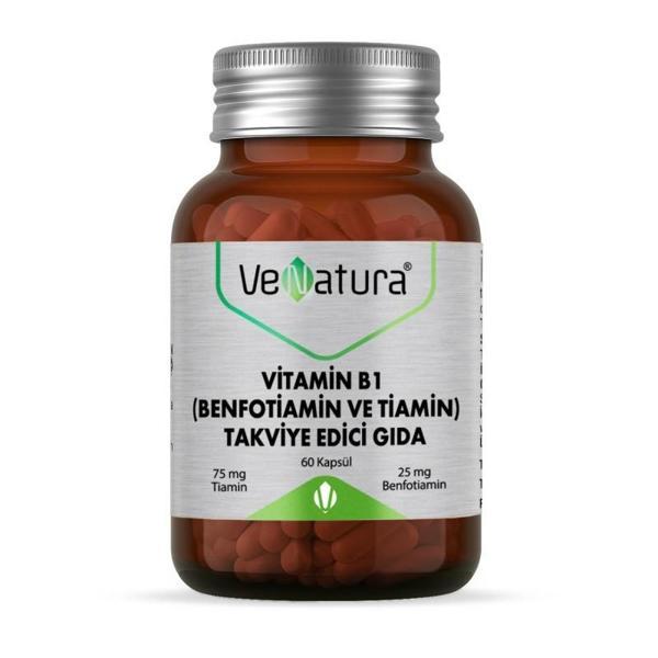 Venatura Vitamin B1 (BENFOTIAMIN VE TIAMIN ) 60 Kapsül - Image 1