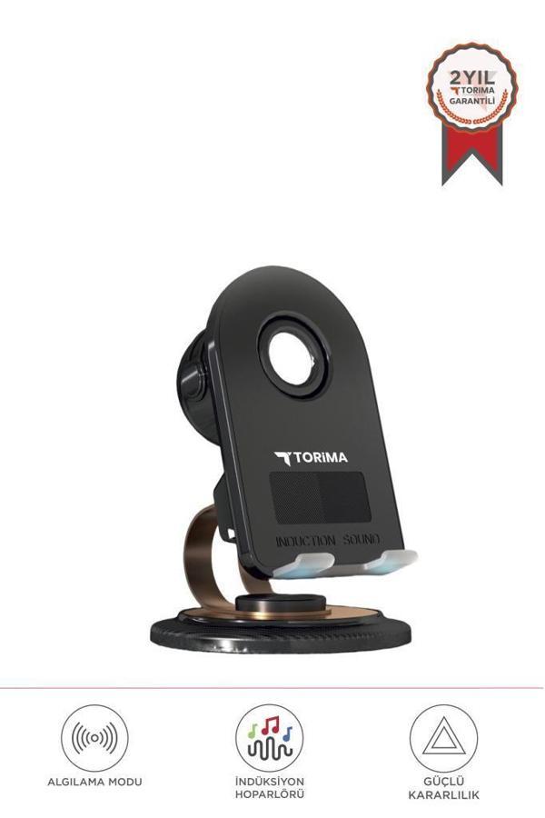 Torima JX-061 Siyah Manyetik Telefon Tutucu Kablosuz Hoparlör Araç Ev Ofis Kullanımına Uygun  - Image 1