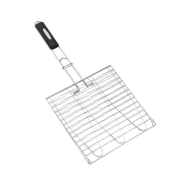 3'lü Balık Izgarası Çift Taraflı Balık Izgarası Krom Kaplamalı 58cm - Image 1
