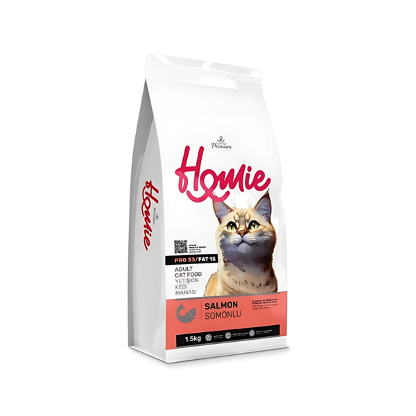 Homie Süper Premium Somonlu Yetişkin Kedi Maması 1.5 Kg (3Adet) - Image 1