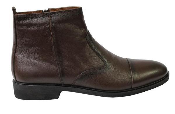 Kale 0412 Kahve Hakiki Deri Erkek Ayakkabı Bot - Image 1