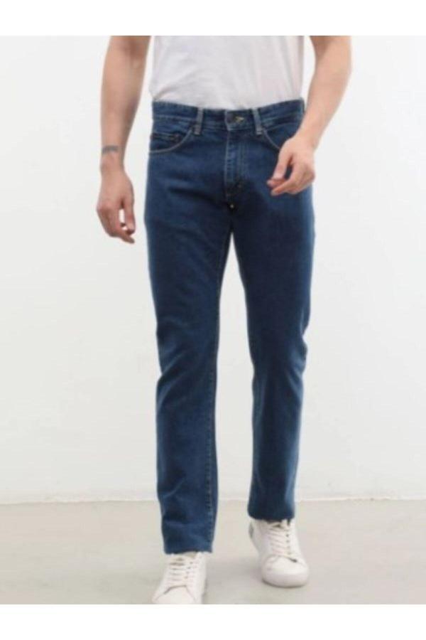 Akkanat Butik Erkek Koyu Mavi Jean Pantolon - Image 1