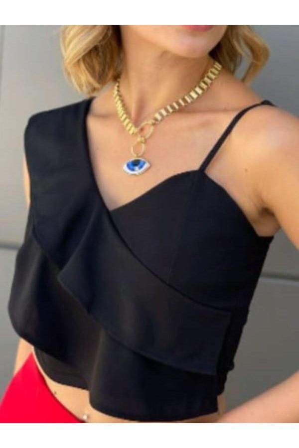 Akkanat Butik Kadın Fırfır Detay Büstüyer - Image 1