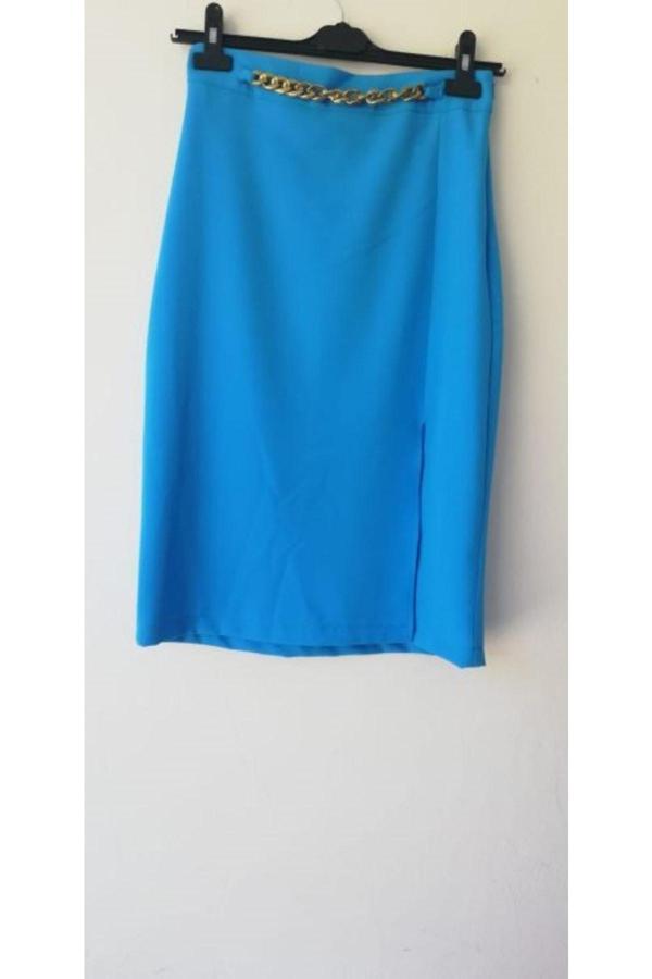 Akkanat Butik Kadın Kısa Zincirli Etek - Image 1