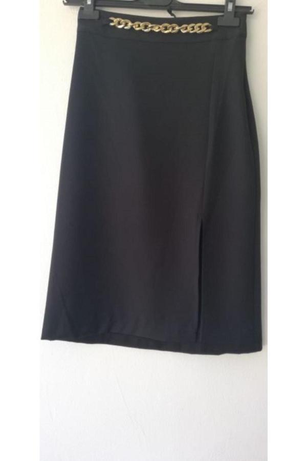 Akkanat Butik Kadın Kısa Zincirli Etek - Image 1