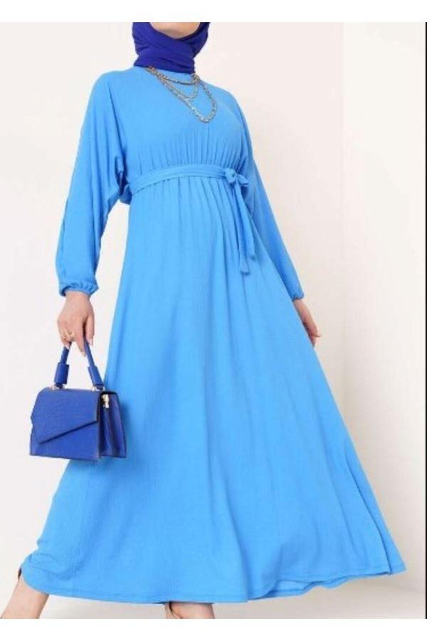 Akkanat Butik Yarasa Kol Bürümcük Elbise - Image 1