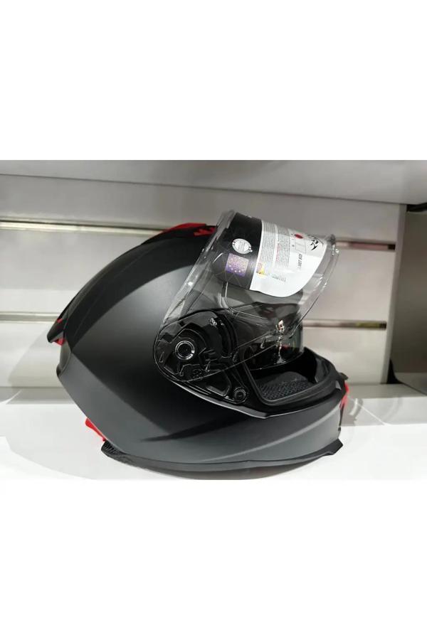 KASK SWAY SW-865 MAT SİYAH GÜNEŞ GÖZLÜKLÜ - Image 1