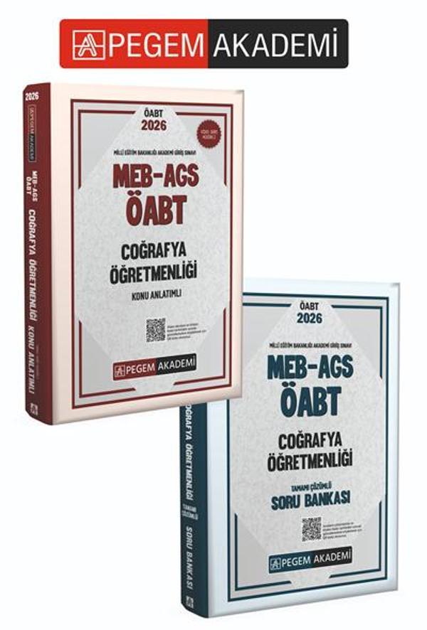 PEGEM AKADEMİ 2026 MEB AGS ÖABT Coğrafya Öğretmenliği Konu Anlatımlı + 2026 MEB AGS ÖABT Coğrafya Öğ - Pegem Akademi Yayıncılık - Image 1