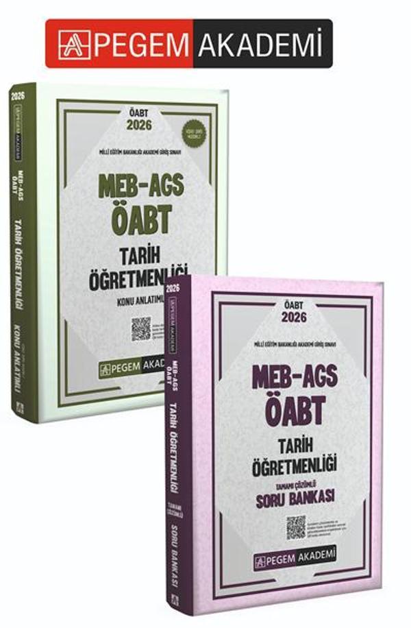 PEGEM AKADEMİ 2026 MEB AGS ÖABT Tarih Öğretmenliği Konu Anlatımlı + 2026 MEB AGS ÖABT Tarih Öğretmen - Pegem Akademi Yayıncılık - Image 1