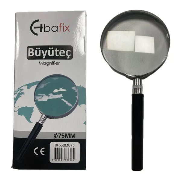 Bafix Büyüteç Cam Metal Çerçeveli 75 Mm Bfx-Bmc75 - Image 1