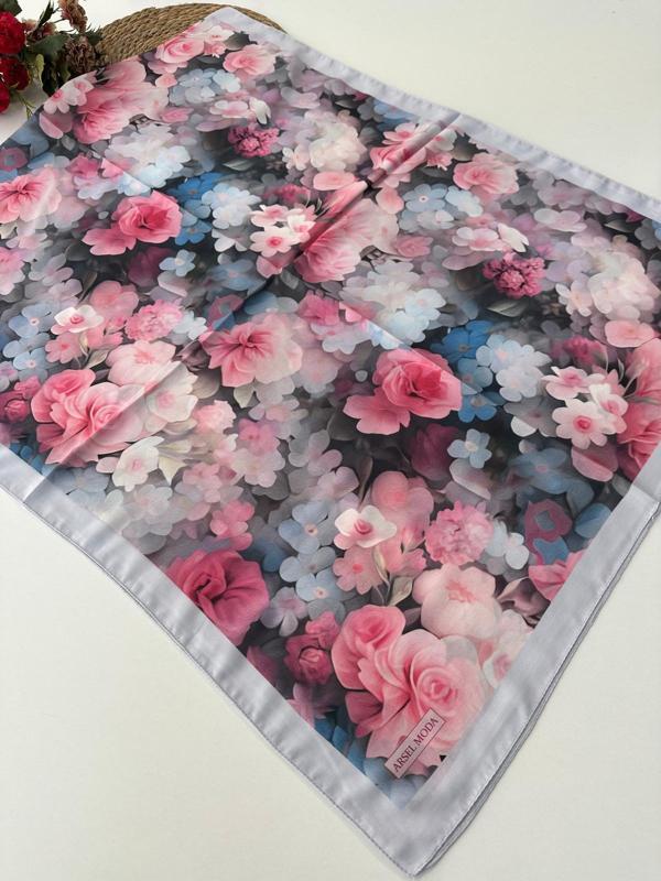 ARSEL MODA Soft Pamuklu Şal Çiçek Desen LBD2206 - Image 1