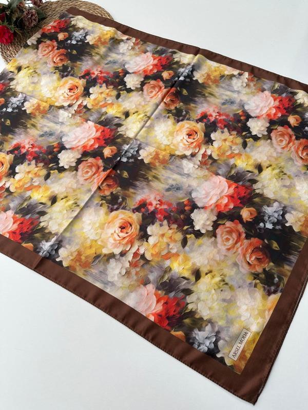 ARSEL MODA Soft Pamuklu Şal Çiçek Desen LBD2306 - Image 1