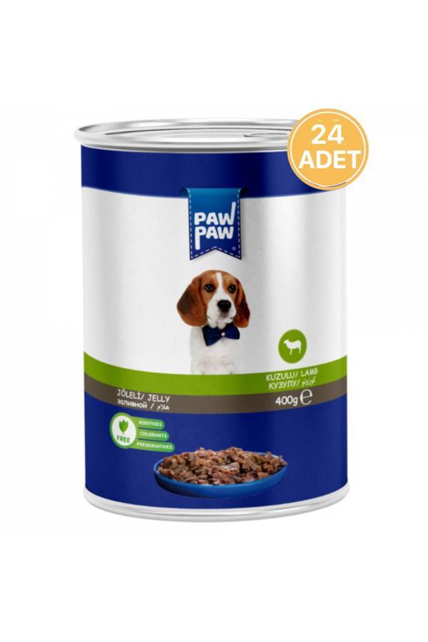 Jelly Parça Etli Kuzulu Yavru Köpek Konservesi 400 gr (24 ADET) - Image 1