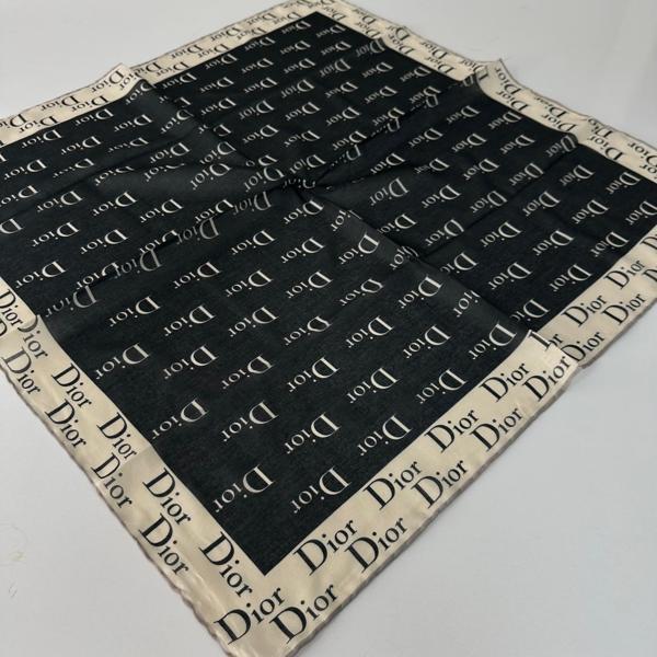 Locella Soft Pamuklu Siyah Beyaz Eşarp LDFC4403 - Image 1