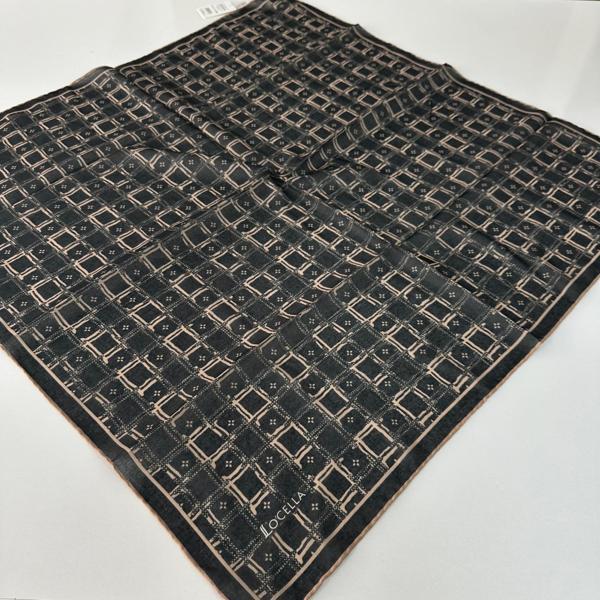 Locella Soft Pamuklu  Siyah Vizyon Eşarp LDFC4503 - Image 1