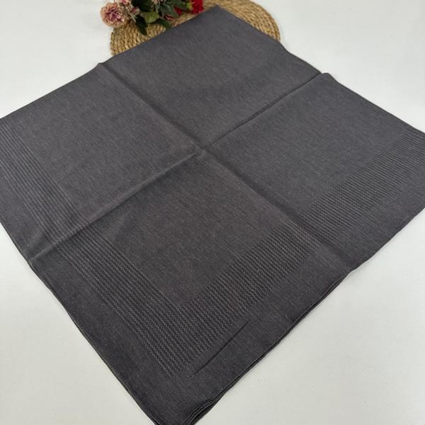 Miray 120 cm Pano Pamuk Eşarp  gri BYA0208 - Image 1