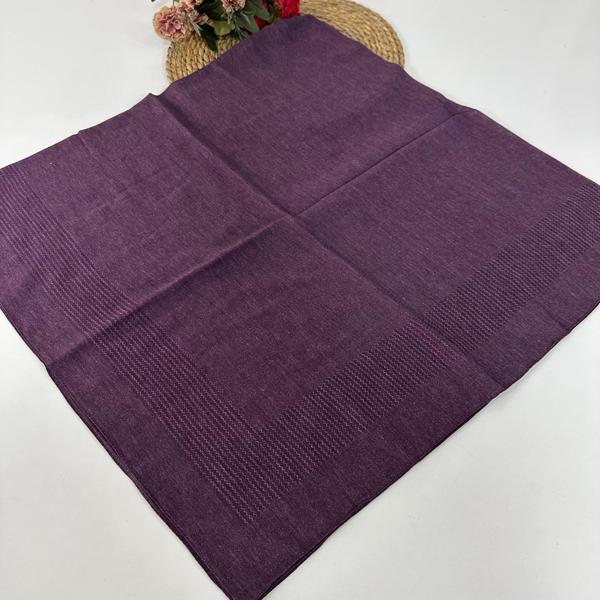 Miray 120 cm Pano Pamuk Eşarp  Mor BYA0217 - Image 1