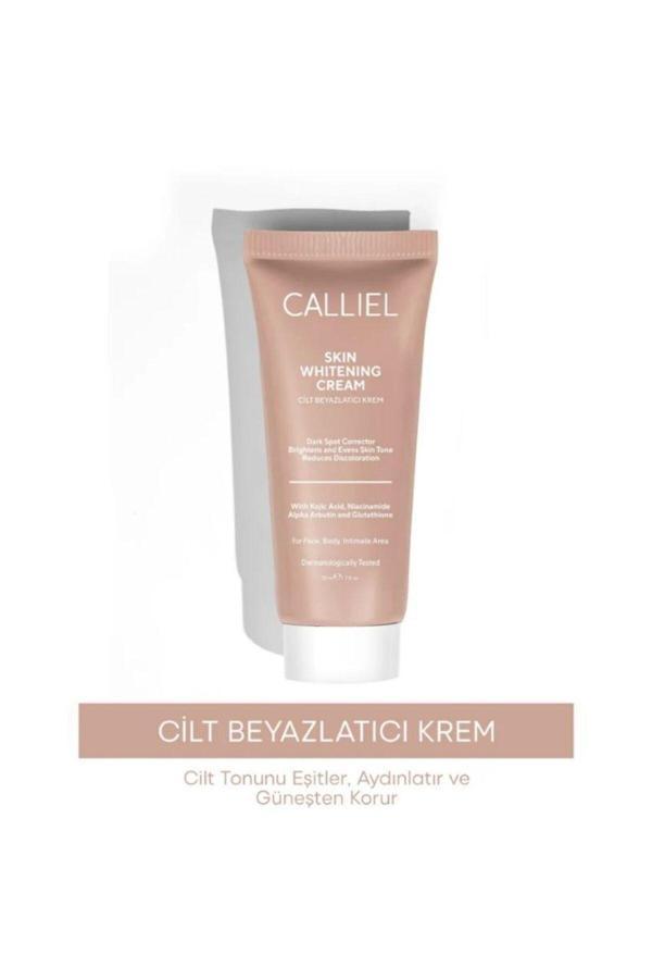 Calliel Cilt Beyazlatıcı, Aydınlatıcı Leke Karşıtı Bakım Kremi Glutatyon, Alpha Arbutin, Kojik Asit 50 ML - Image 1