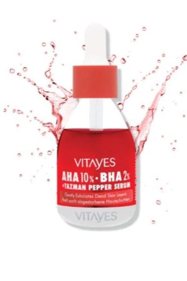Vitayes Kırmızı Peeling %10 AHA & %2 BHA Cilt Yenileyici Leke ve Akne Karşıtı Cilt Serumu 30 ml - Image 1