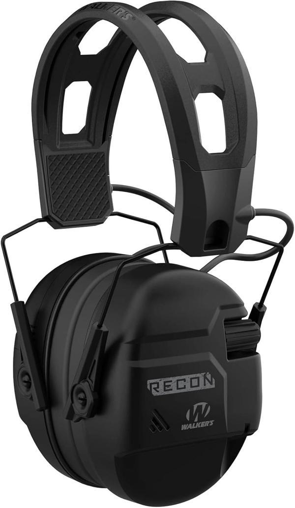 Walker's Recon IPX4 Dayanıklı Atış İşitme Korumalı Dijital Kulaklıklar - Siyah - Image 1