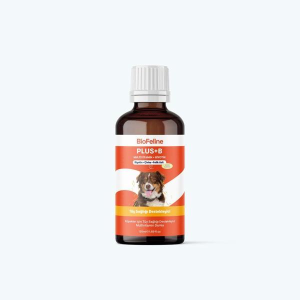 Köpekler İçin Tüy Dökülmesini Azaltan Vitamin Damla | Biotin + Çinko + B Vitaminli Takviye | 50ml - Image 1