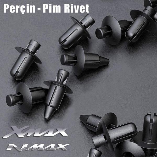 Nmax Xmax Grenaj Perçin Rivet Pim Plastik Vida Seti 10 Adet - Image 1