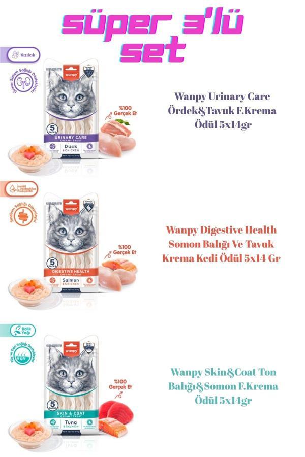 Wanpy Süper Set 3'Lü 15 Tüp Ördek-Somon-Ton Balığı. - Image 1