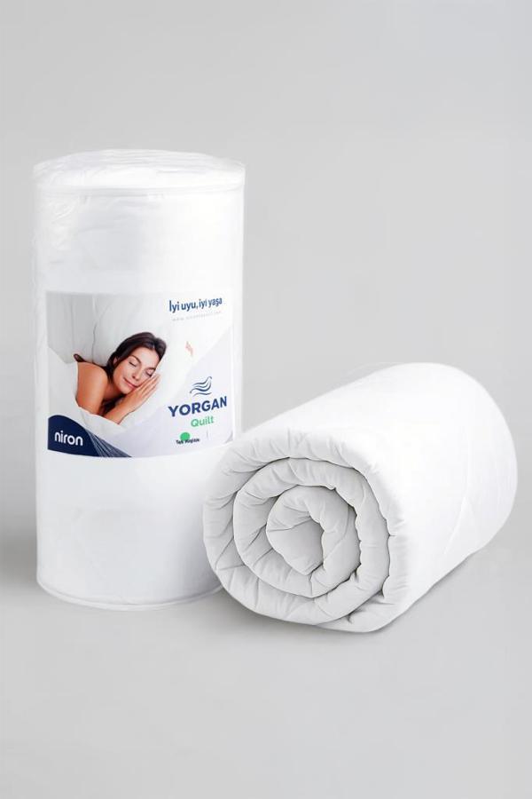 Niron Tek Kişilik Yorgan 155x215 – Mikrofiber Kumaş, 200 g/m² Silikon Elyaf Dolgu - Image 1