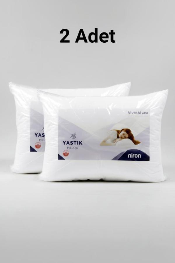 Niron 2’li Silikon Yastık Seti – 50x70 cm, 700 gr, Mikrofiber Kumaş, Yumuşak Destek - Image 1