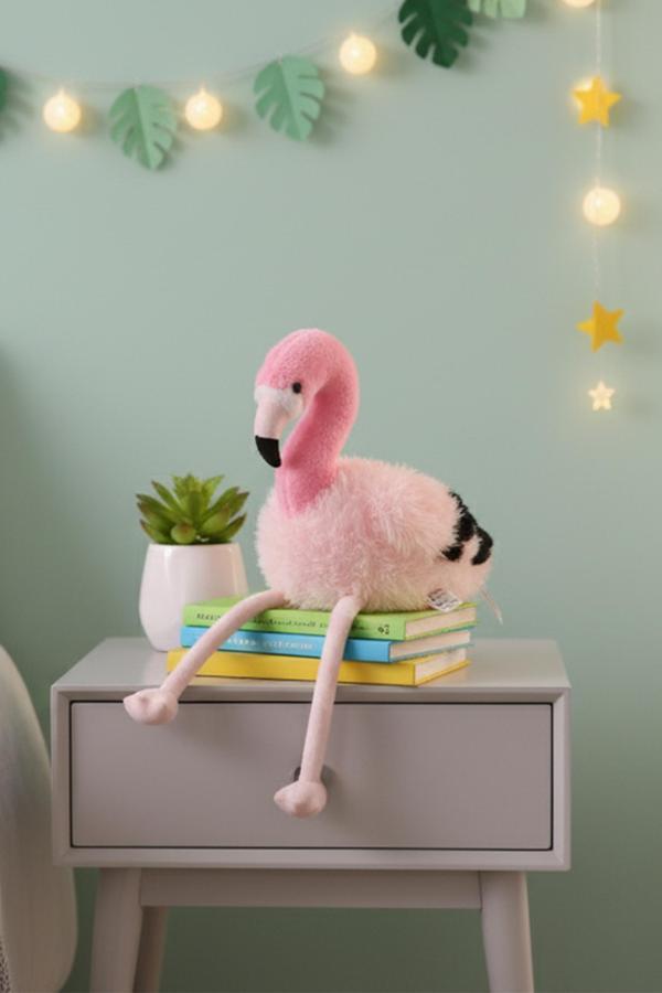 Pembe Peluş Flamingo Hediyelik Oyuncak Yumuşak Çocuk Odası Dekorasyon - Image 1