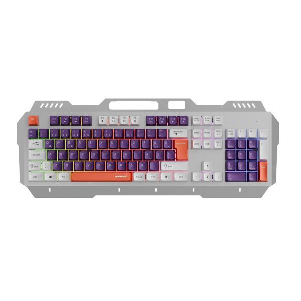 Polosmart PGM36 Kablolu RGB Aydınlatmalı Gaming Oyuncu Klavye Mor - Image 1