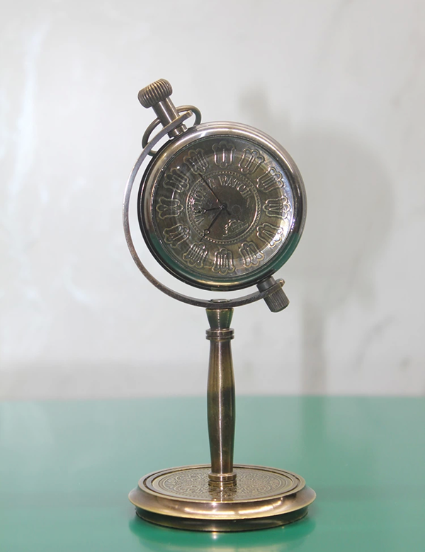 Pirinç Masa Üstü Saat 16186 - Image 1