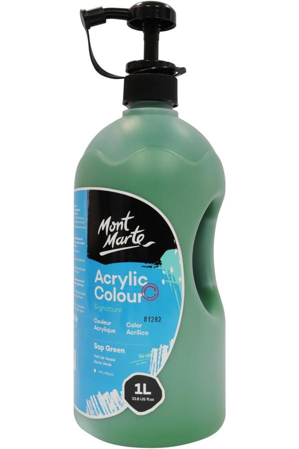 MM Akrilik Boya W/Pump Signature 1L - Sap Green - Image 1