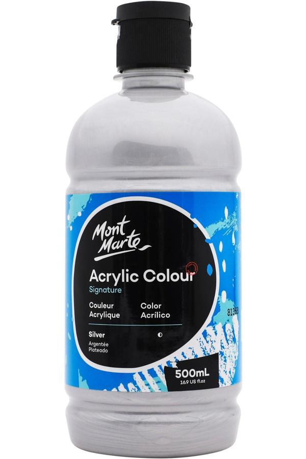 MM Akrilik Renkli 500ml Signature - Silver - Image 1