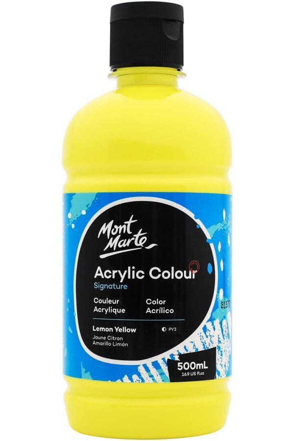 MM Akrilik Renkli 500ml Signature - Lemon Yellow - Image 1
