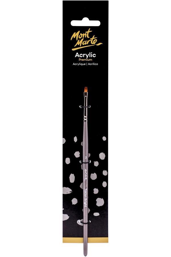 MM Sanatçı Akrilik Fırçası Premium Taklon Kısa Parlak 2 - Image 1