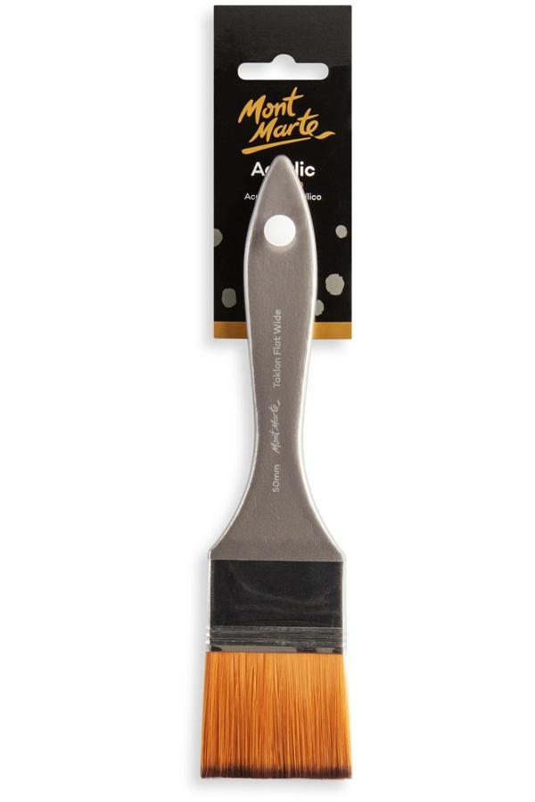 MM Sanatçı Akrilik Fırçası Premium Taklon Düz Geniş 50mm - Image 1