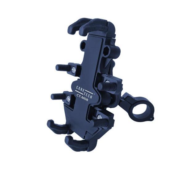 CARETECH TELEFON TUTUCU CT-M08 TİTREŞİM MODÜLLÜ GİDON VE AYNA BAĞLANTILI (VESPA UYUMLU) - Image 1